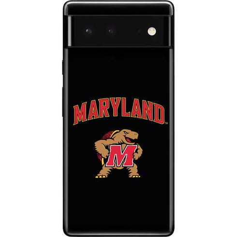 University of Maryland Collegiate Text Google Pixel 6 Skin